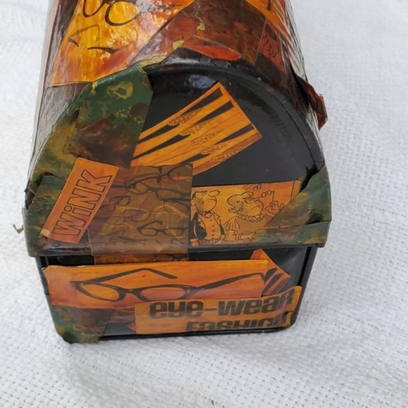 1970s Decoupage lunchbox bag - Picture 5 of 13